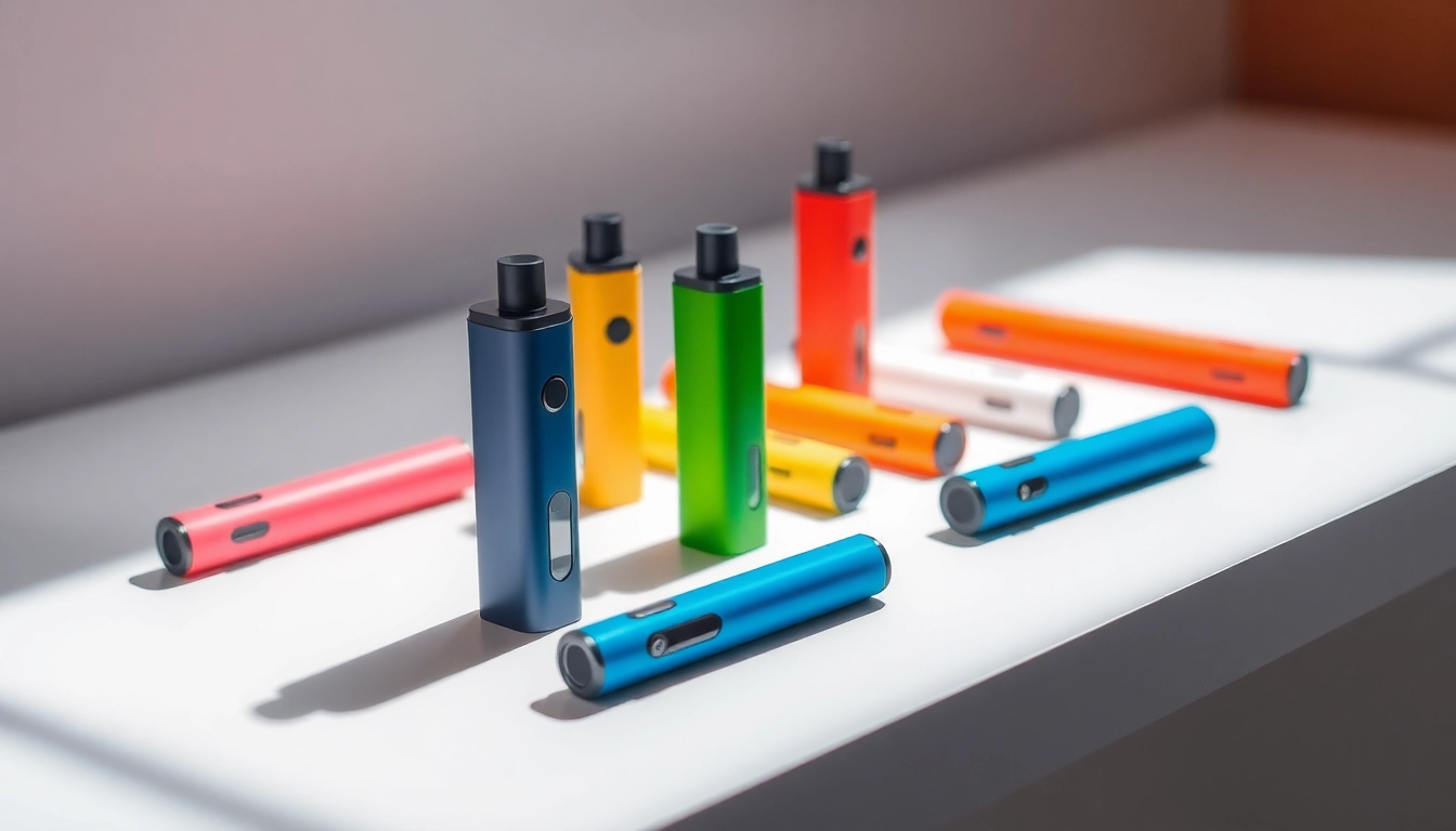 Showcasing dummy vapes in vibrant colors and unique designs to attract vape enthusiasts.