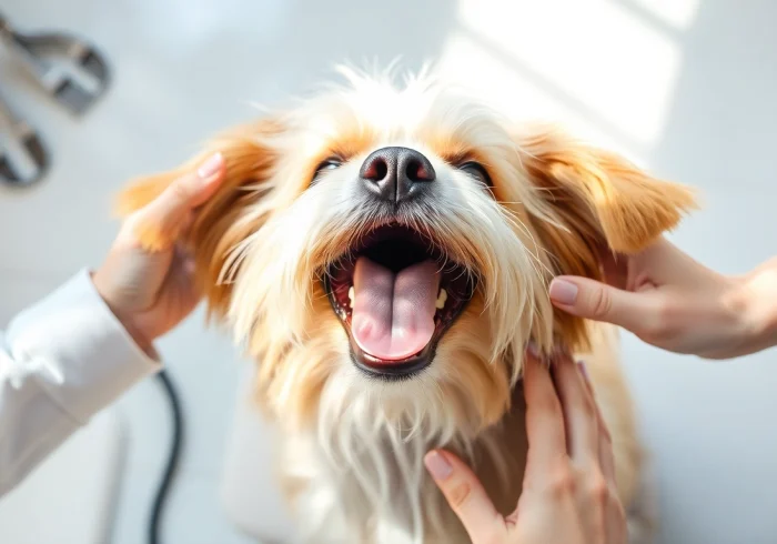 Pamper your pet with a relaxing spa treatment featuring gentle grooming and a calm setting.