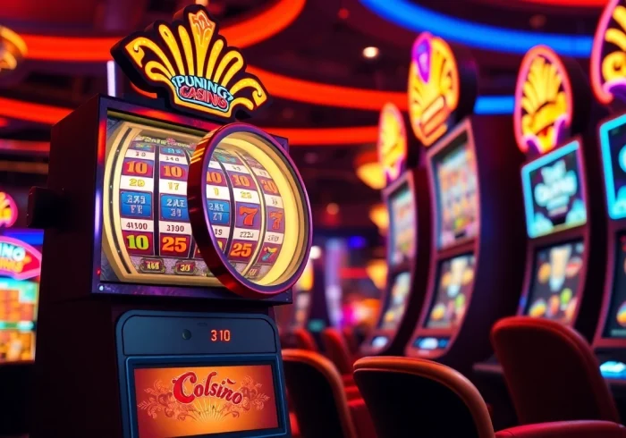 Experience thrilling gameplay with slot online games featuring colorful graphics and dynamic spinning reels.