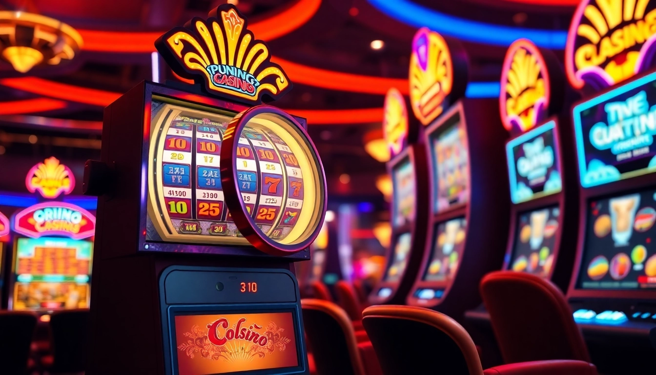 Experience thrilling gameplay with slot online games featuring colorful graphics and dynamic spinning reels.