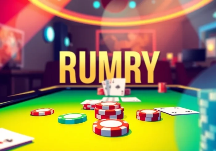 Play Rummy Wealth with vibrant cards and chips for a thrilling gaming experience.