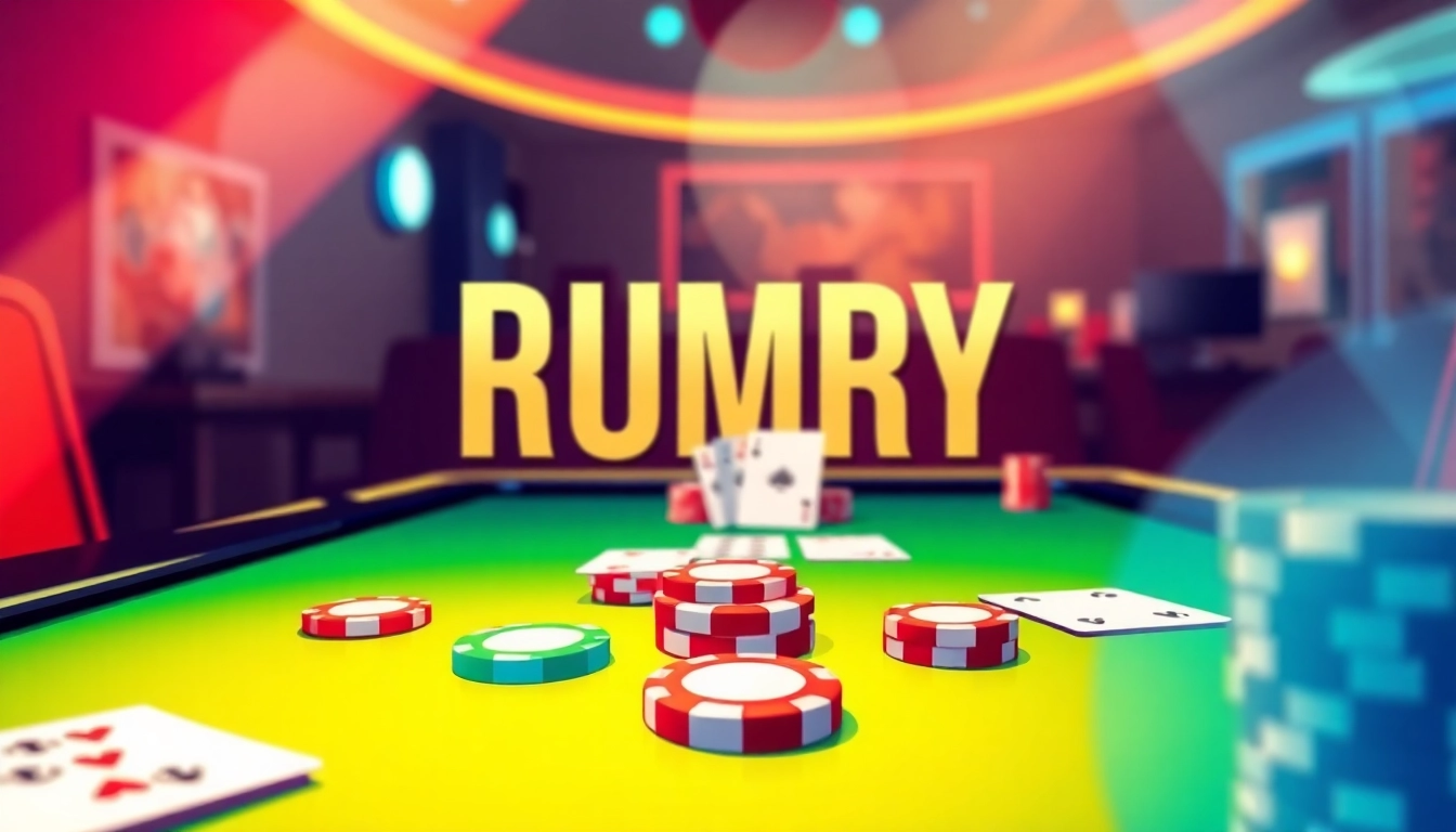 Play Rummy Wealth with vibrant cards and chips for a thrilling gaming experience.