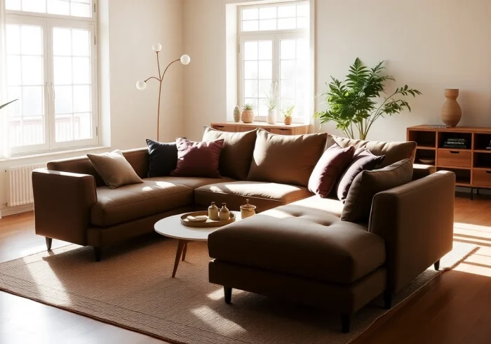 Enhance your living space with the latest lubiedom sofa collection showcased in an inviting setting.