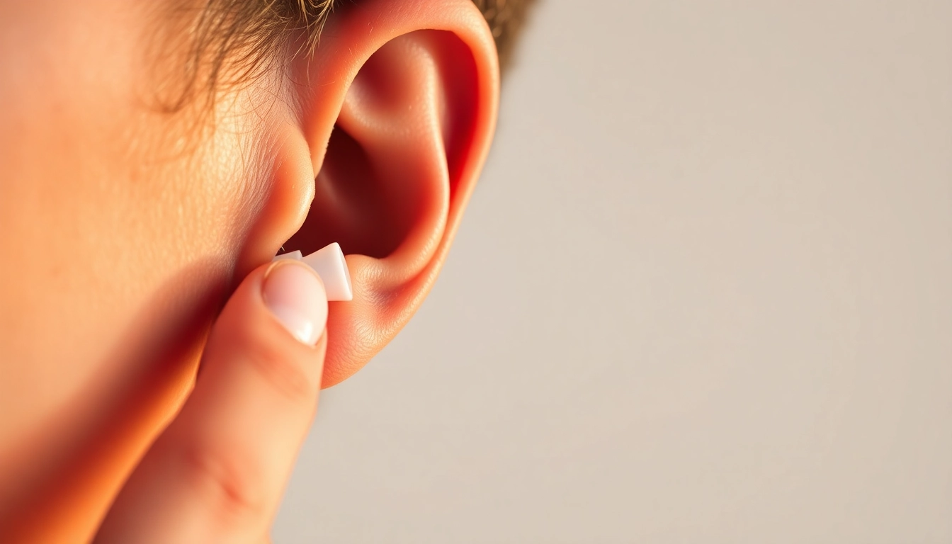 Place a soft ear plug in ear to reduce noise discomfort and enhance tranquility.