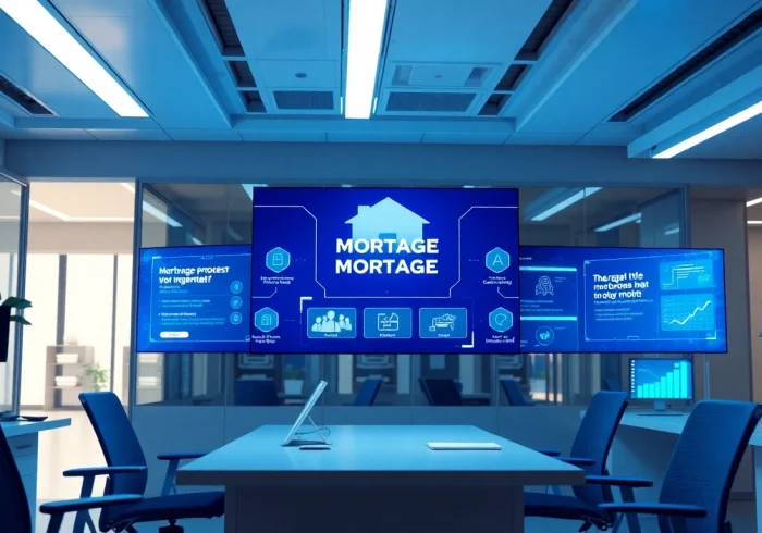 Visualize the mortgage process with AI technologies enhancing workflow efficiency.