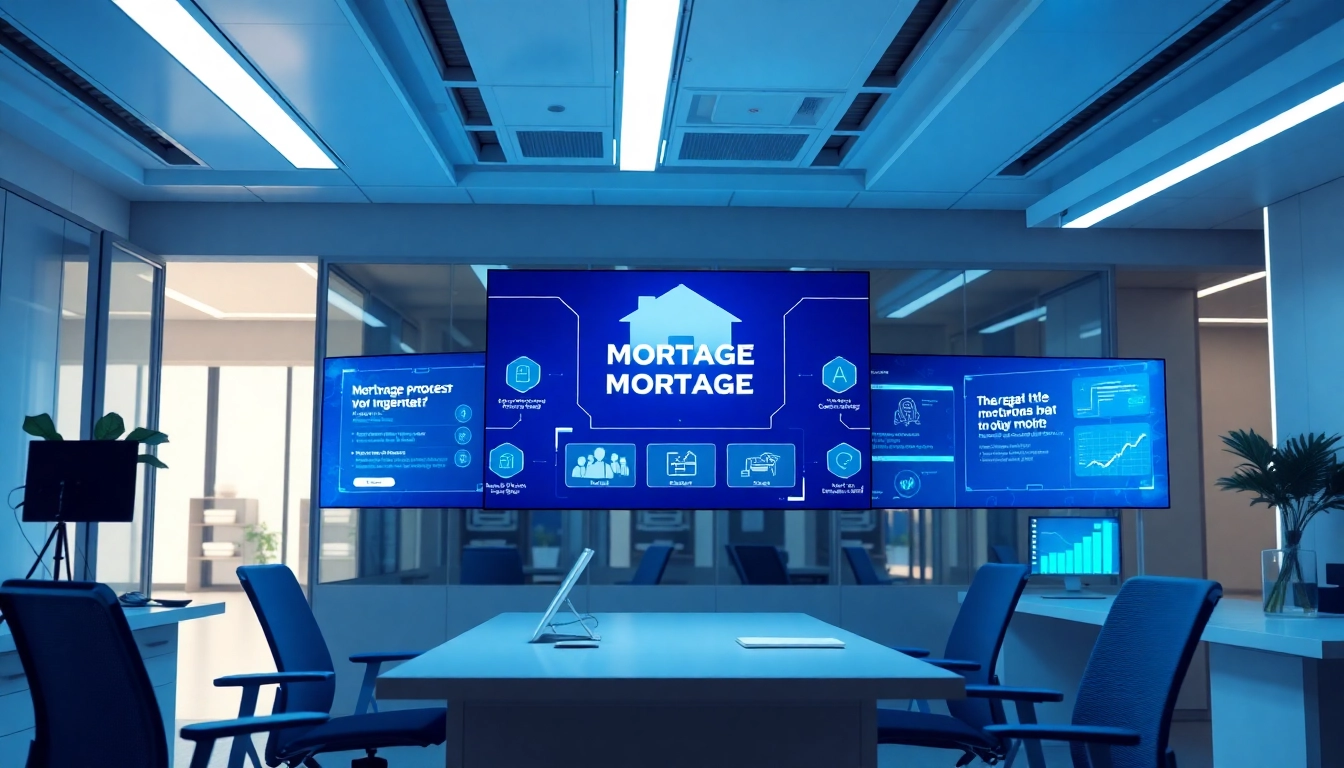 Visualize the mortgage process with AI technologies enhancing workflow efficiency.