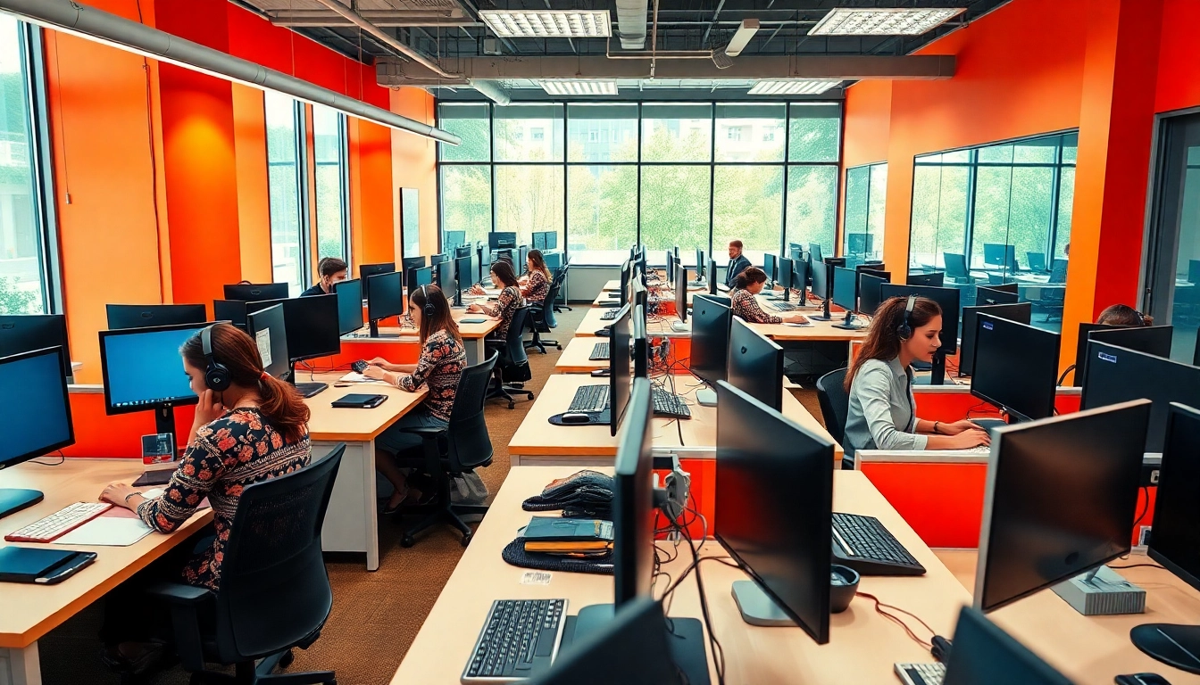 Engaged agents in call centers in Tijuana Mexico showcase professionalism and efficiency.