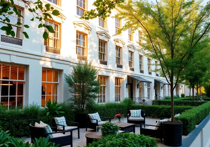 Discover the Bloomsbury Residences with inviting architecture and vibrant greenery for a tranquil escape.