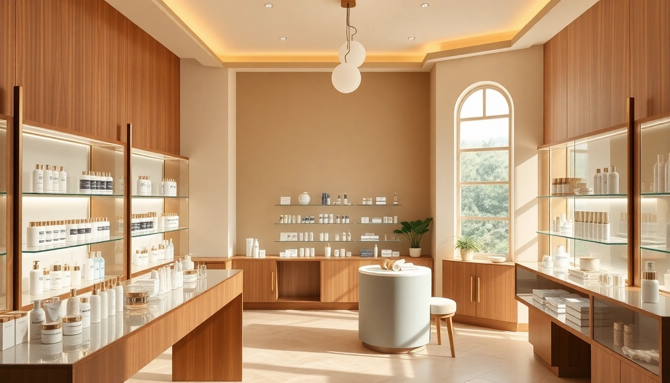 Discover etiket luxury skincare boutique showcasing elegant beauty products in a warm, inviting setting.