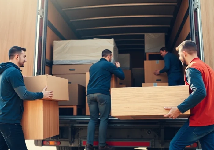 Efficient team handling a Umzug Erlangen, ensuring smooth and secure transport of your belongings.
