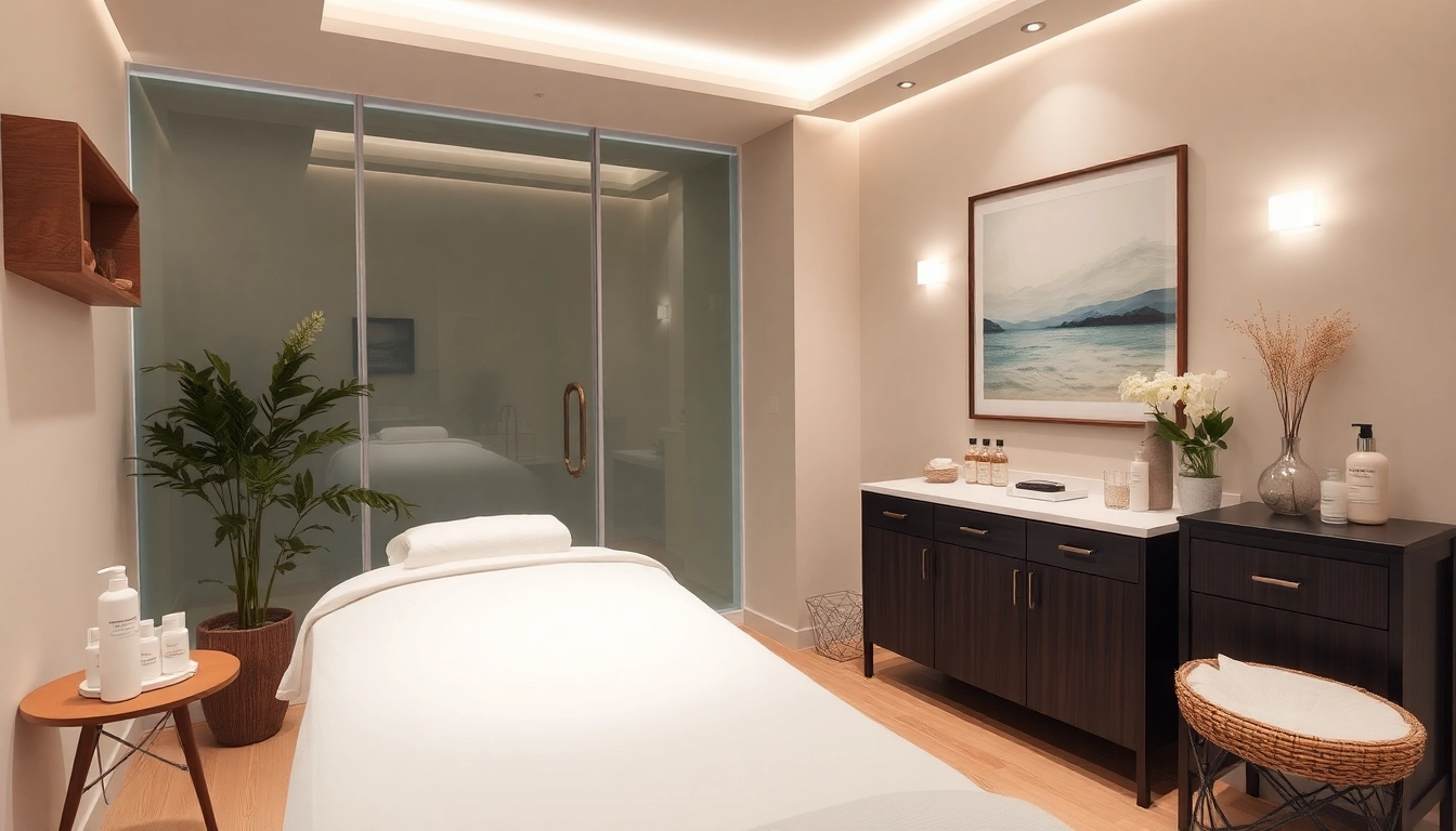 Behandlung für glattere Haut in einer modernen Klinik mit beruhigendem Ambiente und professioneller Ausstattung.
