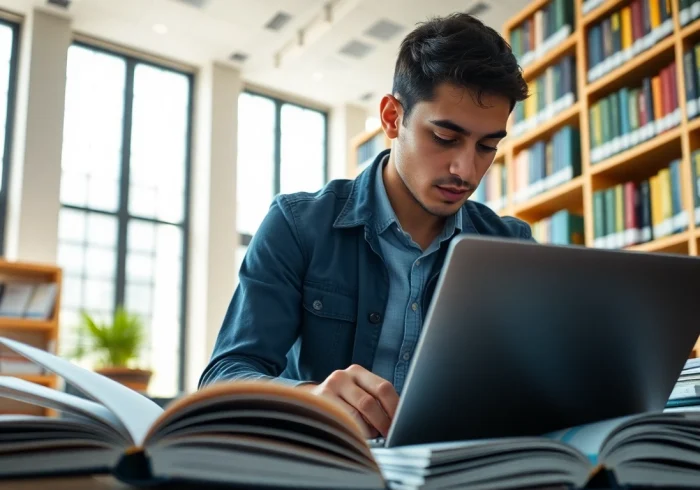 Student engaging with the level 6 nvq diploma in occupational health and safety - completed assignments pdf amidst study materials.