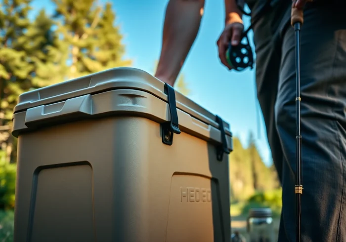 Discover what cooler is comparable to a yeti through our feature-rich outdoor cooler showcased in a camping scene.
