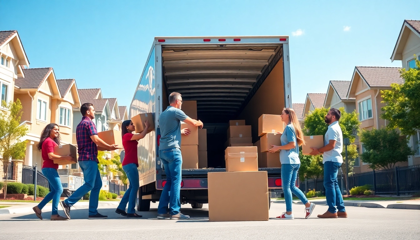 Efficient cheap movers loading boxes into a truck, exemplifying professional moving services.