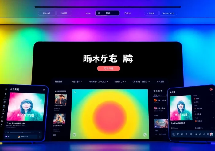 Experience 汽水音乐网页版 with an engaging interface featuring vibrant colors and immersive music discovery options.