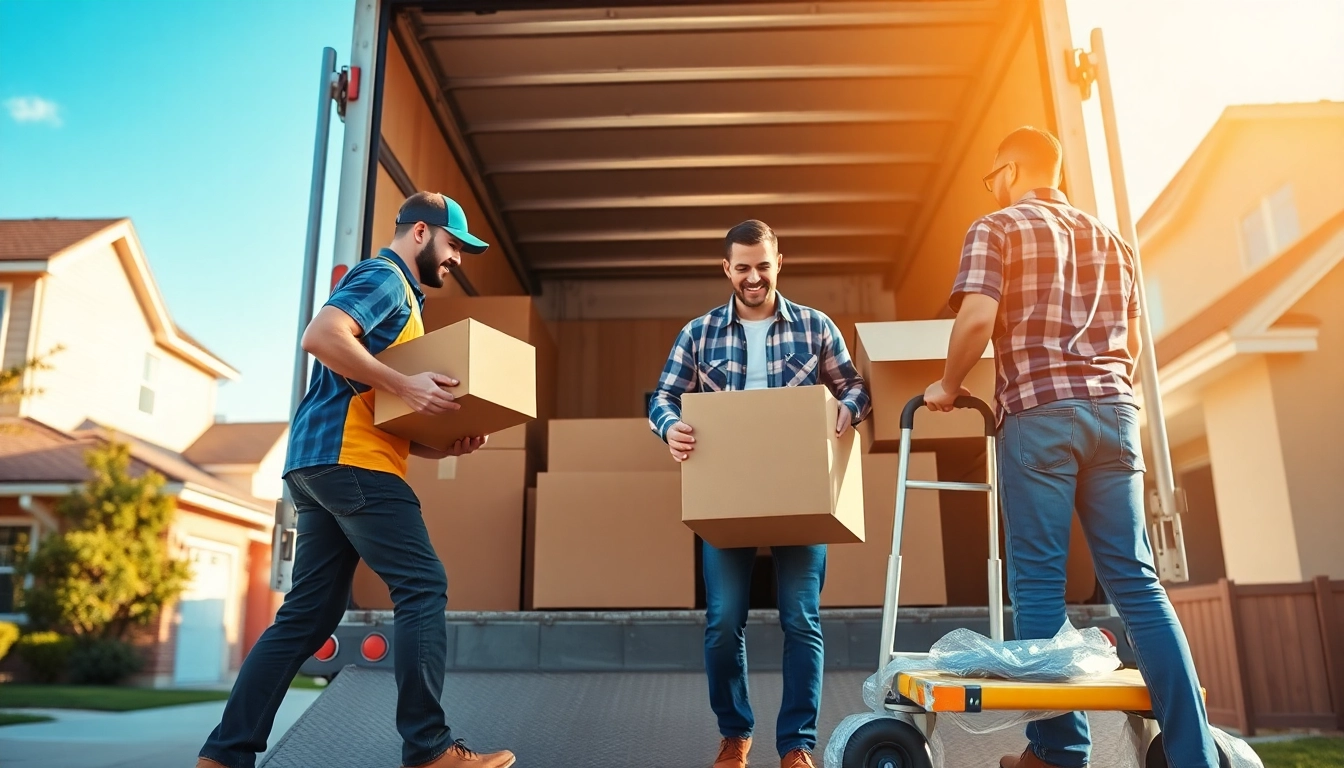 Efficient house moves team skillfully packing items for relocation.