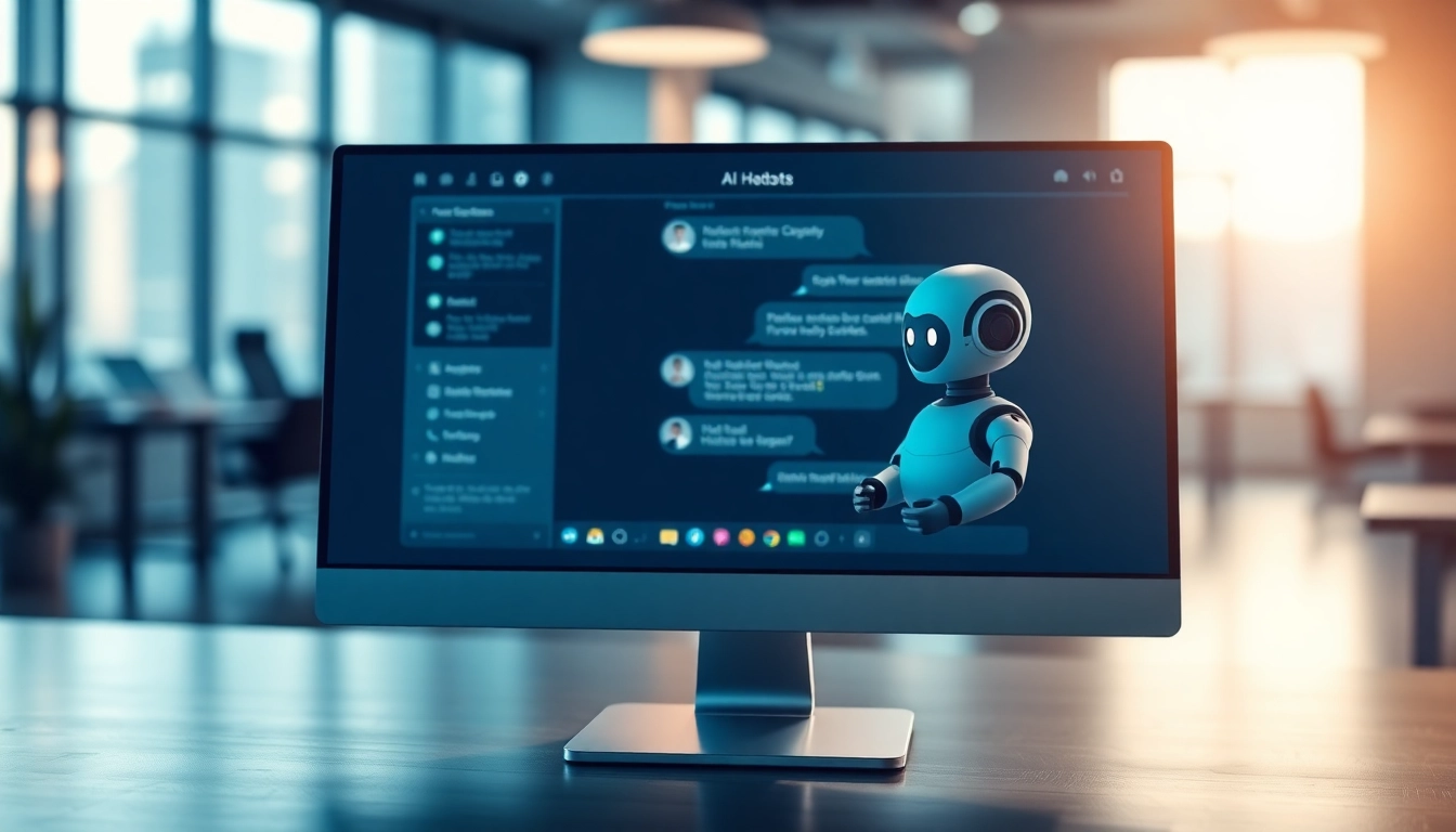 Engaging AI bot for websites facilitating user interaction in a modern digital workspace
