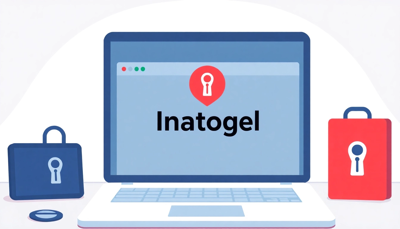 Inatogel user facing a block error message on website with security icons.