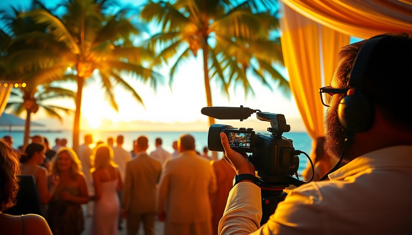 Capture vibrant moments in Miami Corporate Event Videography Photography at a beachside gala.