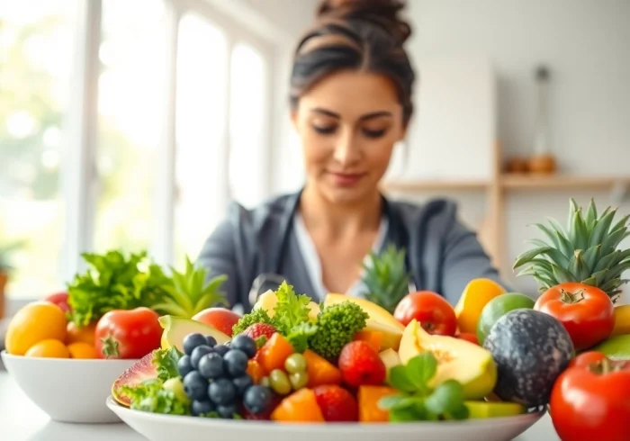 Explore the best diet for lose weight with a nutritionist and colorful health foods.