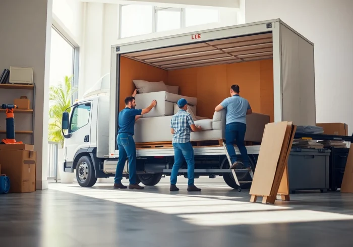 Efficient movers at https://bennettsmoving.com/ loading furniture into a truck for a smooth relocation experience.