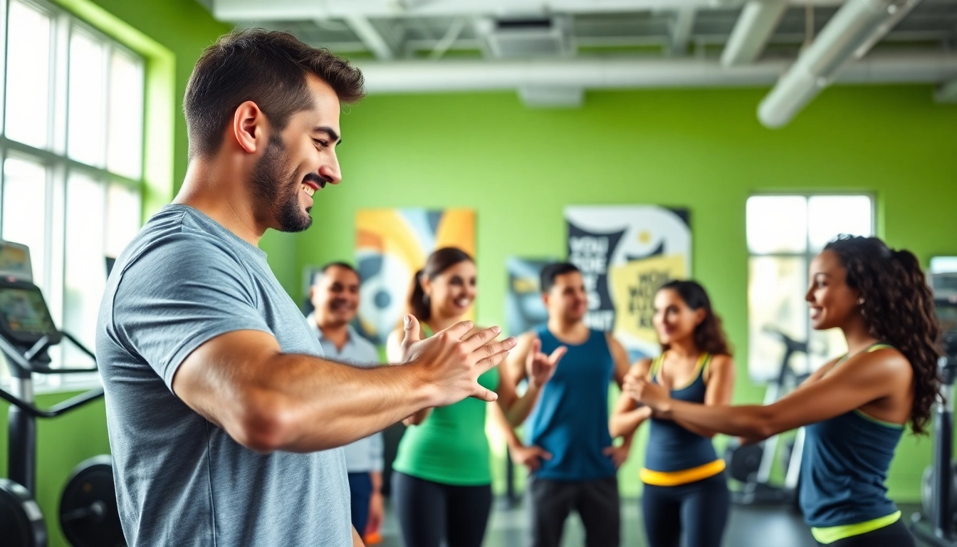 Engaging scene at a weight loss clinic las vegas nv, featuring clients working with trainers.