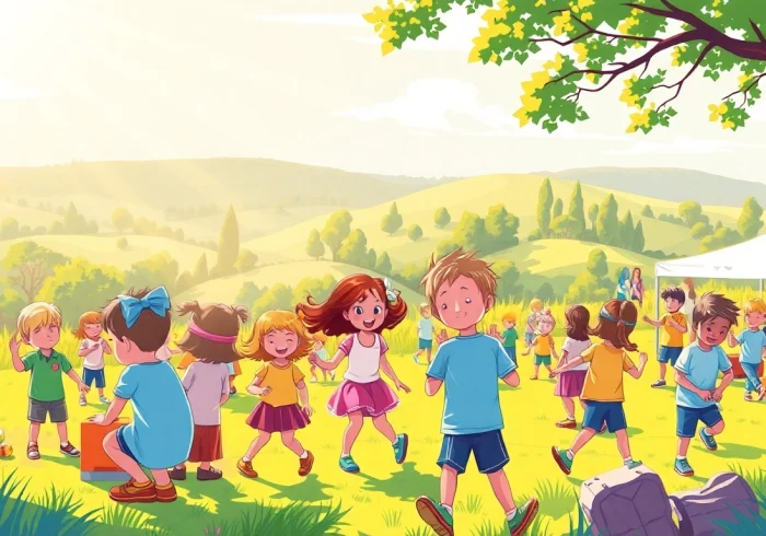 Children enjoying a wildfire event perth, engaging in fun outdoor activities amidst nature.